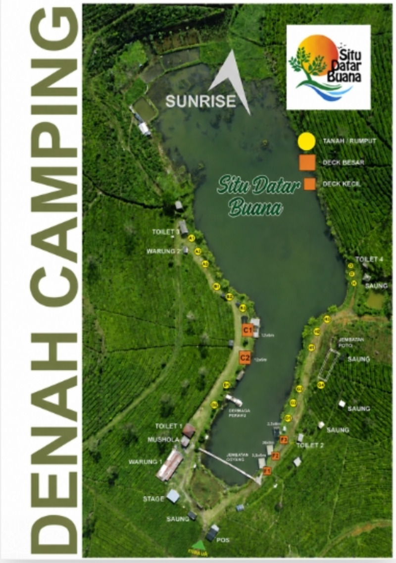 Denah camping Situ Datar Buana